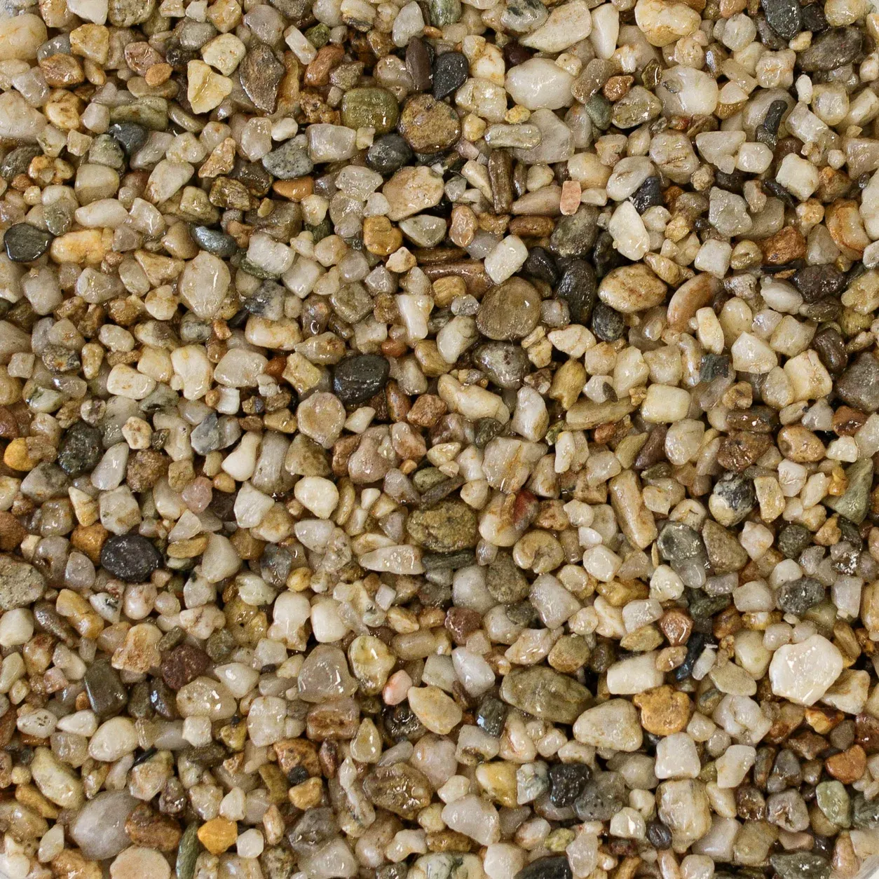 Muestra de árido para stone carpet, acabado Ana: Cuarzo natural
