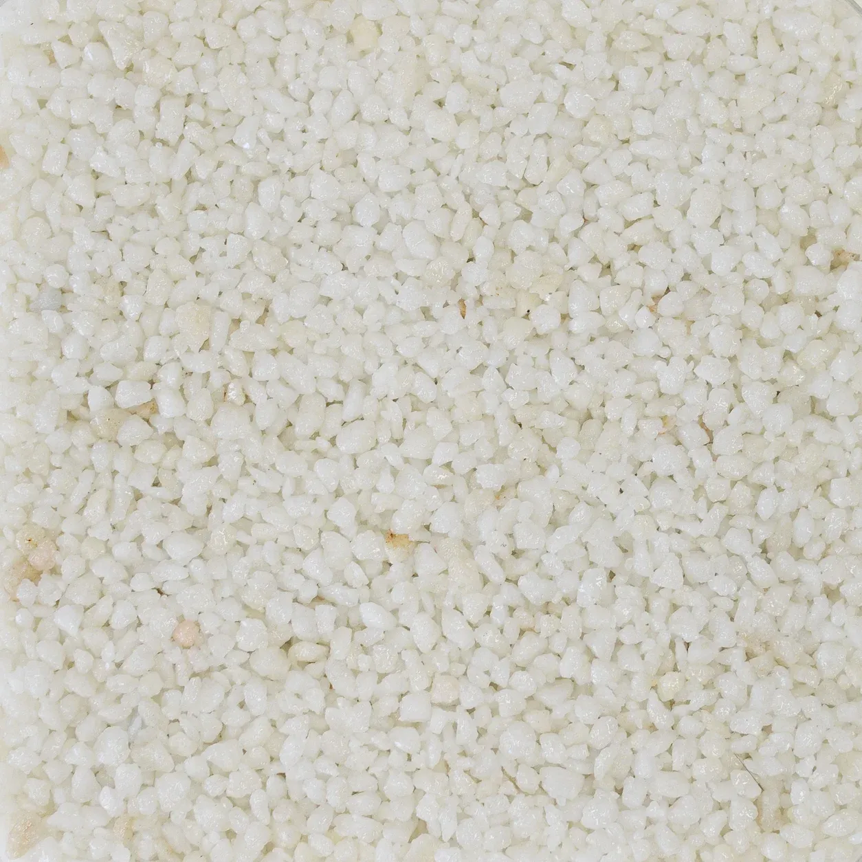 Muestra de árido para stone carpet, acabado Daniel: Blanco puro
