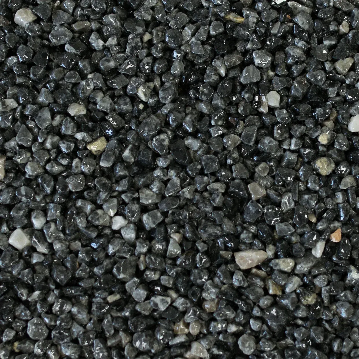 Muestra de árido para stone carpet, acabado Miguel: Antracita